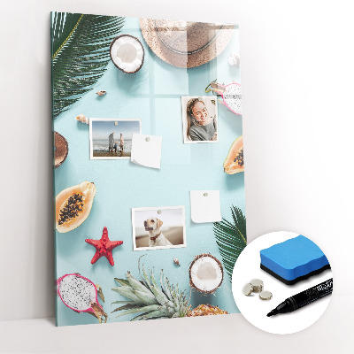 Magnetic marker board Summer composition