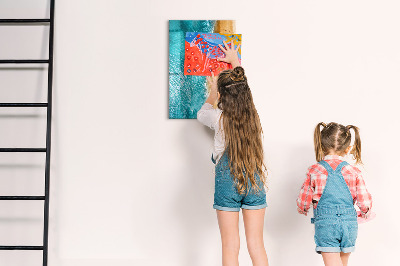 Magnetic drawing board Sea beach