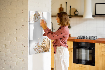 Magnetic marker board Golden leaves