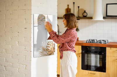 Magnetic marker board Golden leaves
