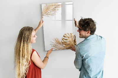 Magnetic marker board Golden leaves