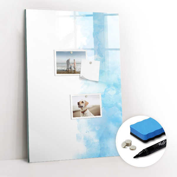 Glass dry erase board magnetic Watercolor spots