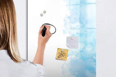 Glass dry erase board magnetic Watercolor spots