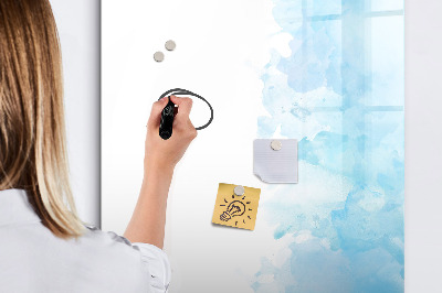 Glass dry erase board magnetic Watercolor spots