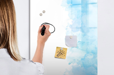 Glass dry erase board magnetic Watercolor spots