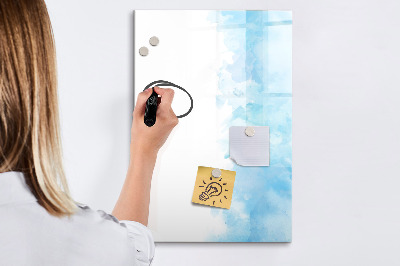 Glass dry erase board magnetic Watercolor spots