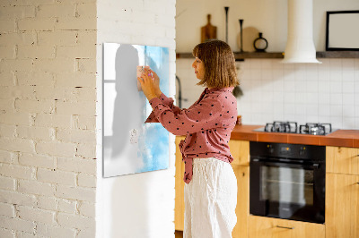 Glass dry erase board magnetic Watercolor spots