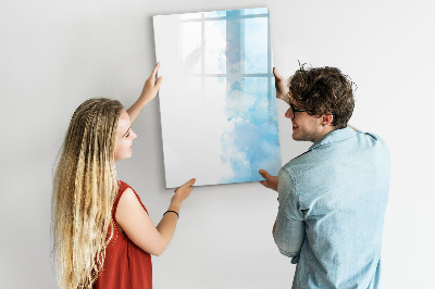 Glass dry erase board magnetic Watercolor spots