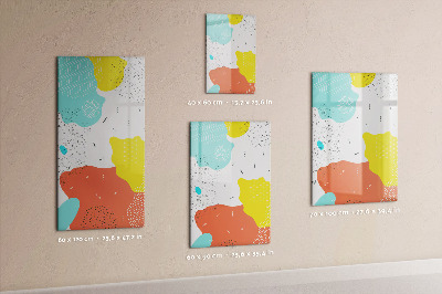 Magnetic marker board Colorful scribbles