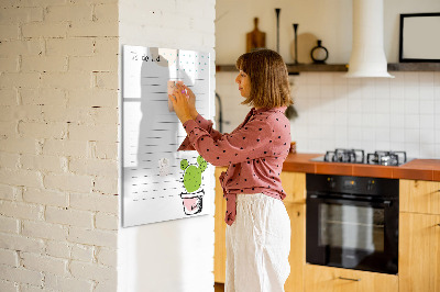 Magnetic marker board To-do list