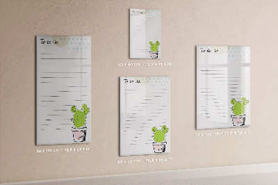 Magnetic marker board To-do list