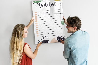 Glass dry erase board magnetic To-do list