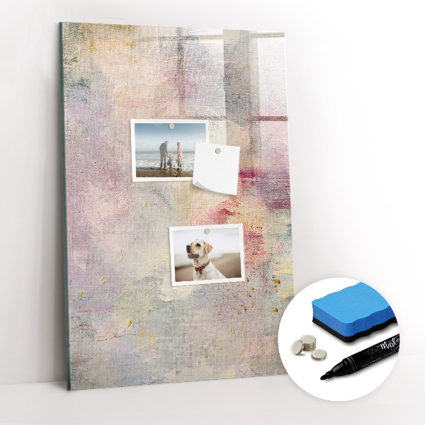 Glass dry erase board magnetic Paint stains