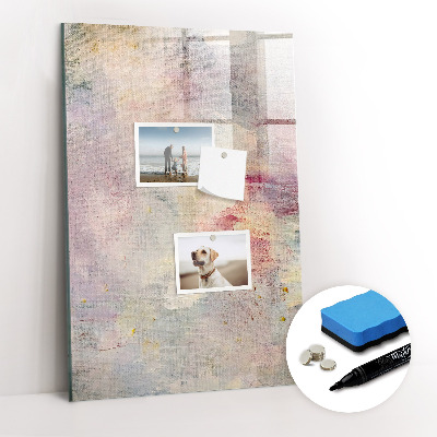 Glass dry erase board magnetic Paint stains