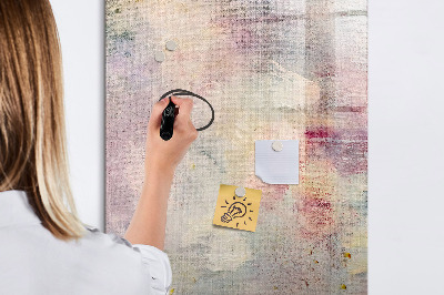 Glass dry erase board magnetic Paint stains