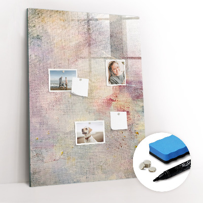 Glass dry erase board magnetic Paint stains