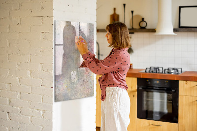 Glass dry erase board magnetic Paint stains