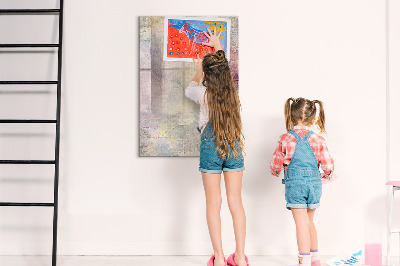 Glass dry erase board magnetic Paint stains