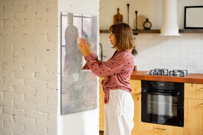 Glass dry erase board magnetic Paint stains