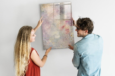 Glass dry erase board magnetic Paint stains