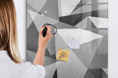 Magnetic marker board Geometric abstraction