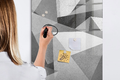 Magnetic marker board Geometric abstraction