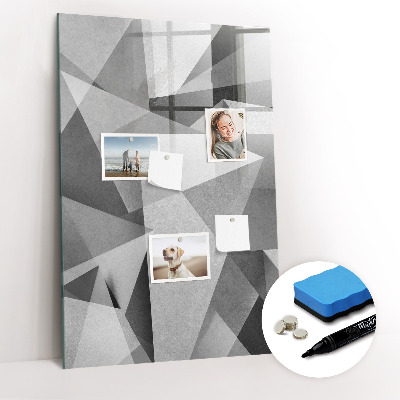 Magnetic marker board Geometric abstraction
