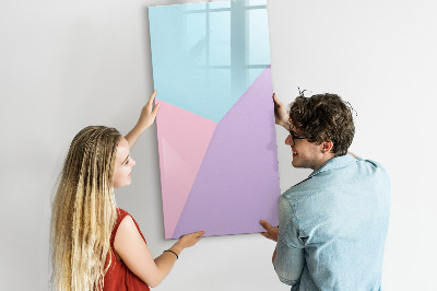 Glass dry erase board magnetic Pastel pattern