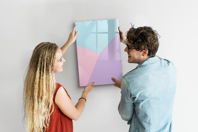 Glass dry erase board magnetic Pastel pattern