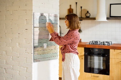 Magnetic board with marker Pastel boards