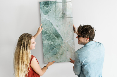 Glass dry erase board magnetic Stone marble