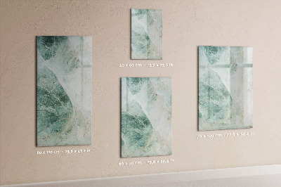 Glass dry erase board magnetic Stone marble