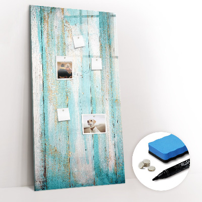 Magnetic marker board Vintage wood