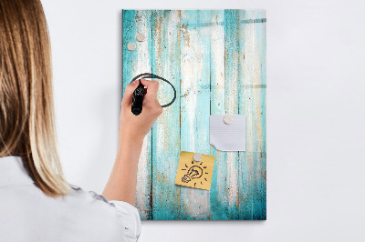 Magnetic marker board Vintage wood