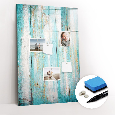 Magnetic marker board Vintage wood