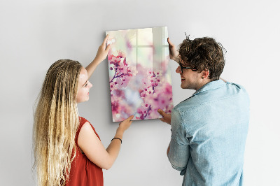 Magnetic board for writing Spring flowers