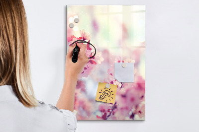 Magnetic marker board Spring flowers