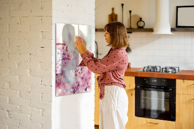 Magnetic board for writing Spring flowers