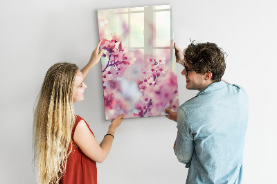 Magnetic marker board Spring flowers