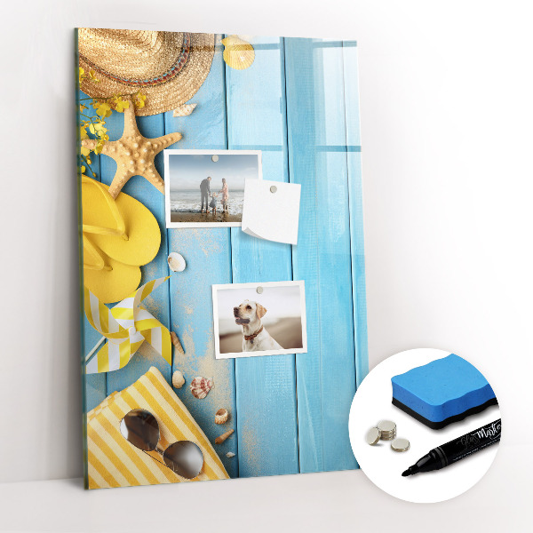 Glass dry erase board magnetic Beach accessories