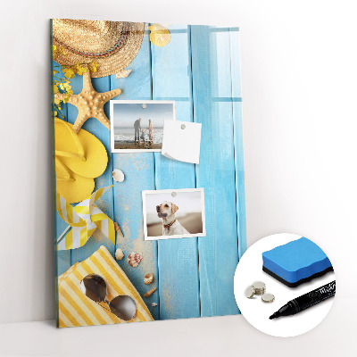 Glass dry erase board magnetic Beach accessories