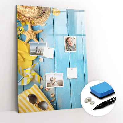 Glass dry erase board magnetic Beach accessories