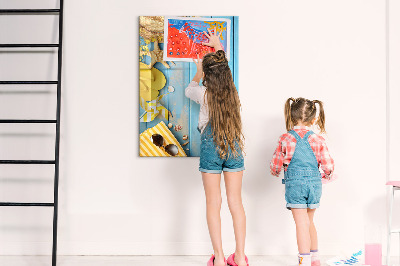 Glass dry erase board magnetic Beach accessories