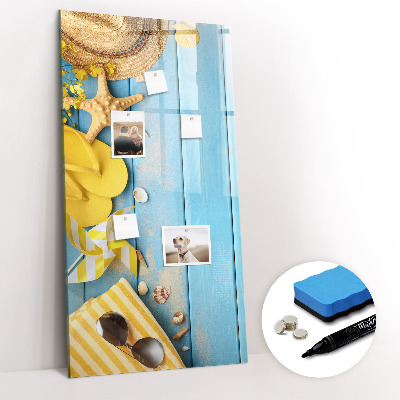 Glass dry erase board magnetic Beach accessories
