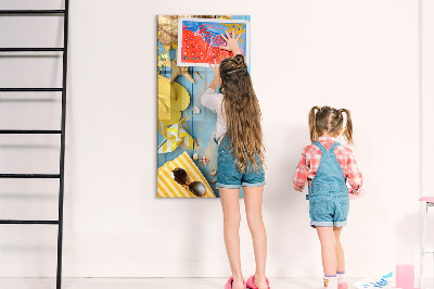 Glass dry erase board magnetic Beach accessories