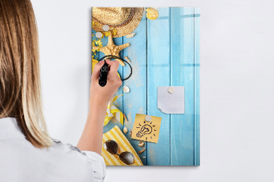 Glass dry erase board magnetic Beach accessories