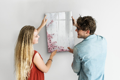 Magnetic board for drawing Flowers on wood