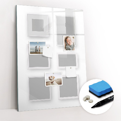 Glass dry erase board magnetic Flowers Roses