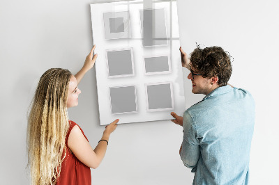 Glass dry erase board magnetic Flowers Roses