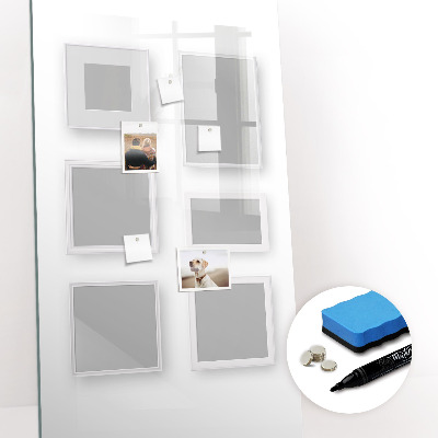 Glass dry erase board magnetic Flowers Roses